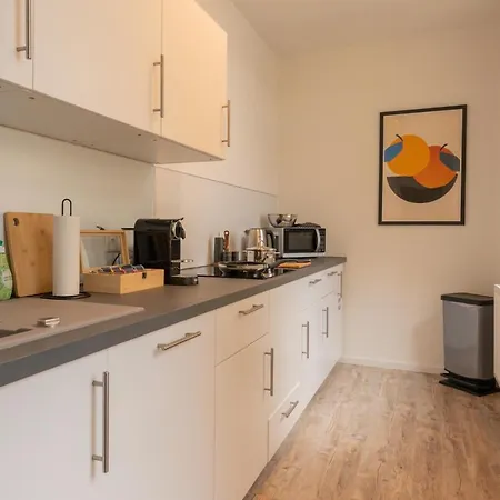 Apartment Maremar - Style Im Zentrum - Luxus Boxspringbett - Kueche - Arbeitsplatz - Highspeed Wlan Gera