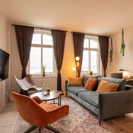 Maremar - Style Im Zentrum - Luxus Boxspringbett - Kueche - Arbeitsplatz - Highspeed Wlan Gera